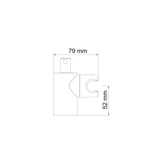 Настенный держатель лейки с крючком поворотный WasserKRAFT A013, изображение 2