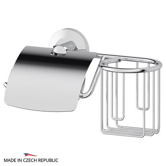 Держатель туалетной бумаги с крышкой и освежителя FBS Standard STA 053 хром