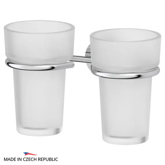 Держатель с 2-мя стаканами FBS Nostalgy NOS 007 хром