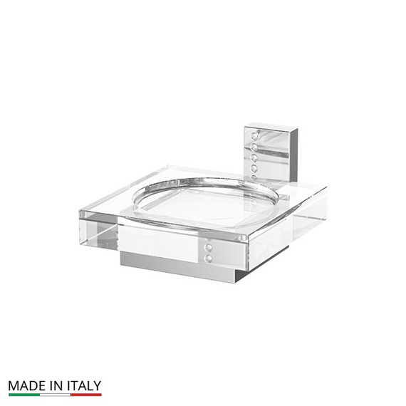Мыльница настенная для ванной Linea G TIFFANY LUX TIF 905 хрусталь хром стразы