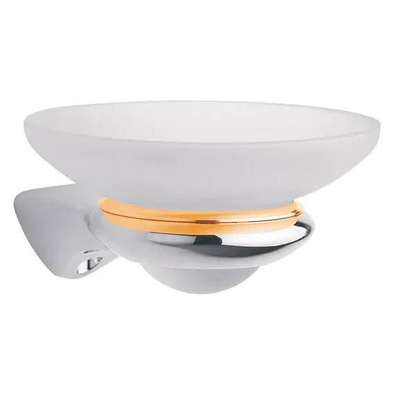 Мыльница настенная для ванной Vitra Assos A4418205 хром/золото