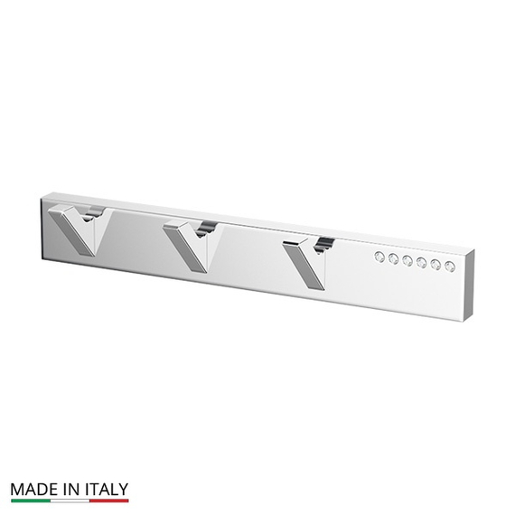Планка с 3-мя крючками Linea G TIFFANY LUX TIF 902 хром стразы