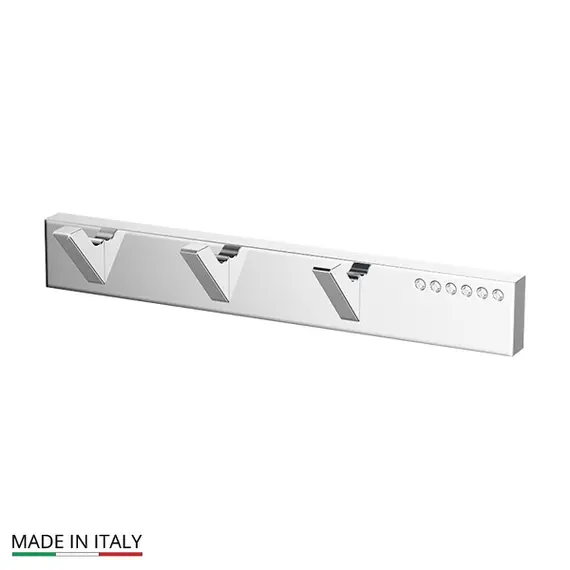 Планка с 3-мя крючками Linea G TIFFANY LUX TIF 902 хром стразы