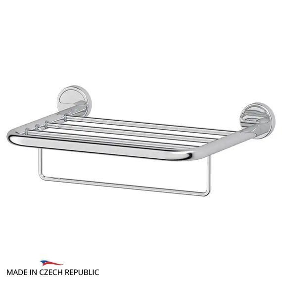 Полка для полотенец 40 см с держателем FBS Luxia LUX 040 хром