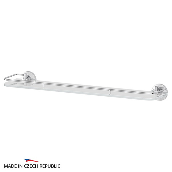 Полка 60 см для ванной FBS Standard STA 016 матовое стекло хром
