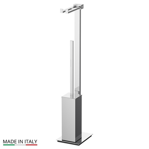 Стойка с ершом и держателем туалетной бумаги Linea G TIFFANY LUX TIF 921 хром стразы