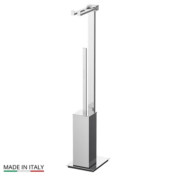Стойка с ершом и держателем туалетной бумаги Linea G TIFFANY LUX TIF 921 хром стразы
