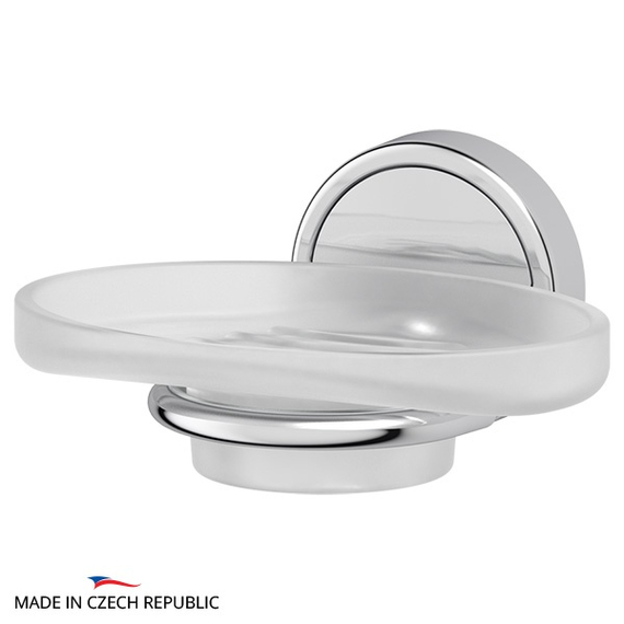 Мыльница стеклянная для ванной FBS Luxia LUX 010 хром