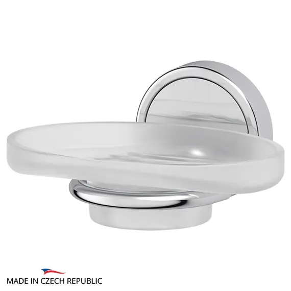 Мыльница стеклянная для ванной FBS Luxia LUX 010 хром