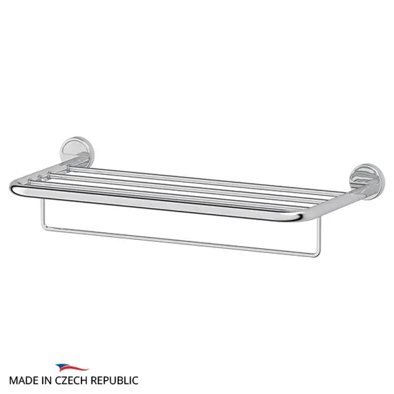Полка для полотенец 60 см с держателем FBS Luxia LUX 042 хром