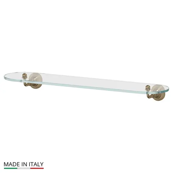 Полка настенная стеклянная 60 см 3SC Stilmar STI 515 античная бронза