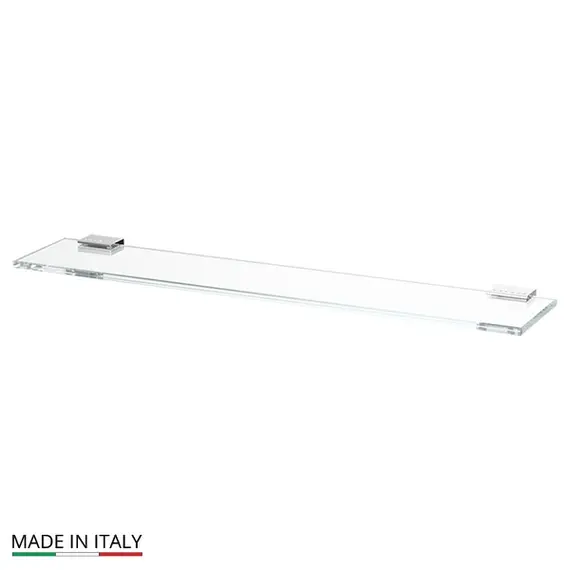 Полка настенная стеклянная 60 см Linea G TIFFANY LUX TIF 911 хром стразы