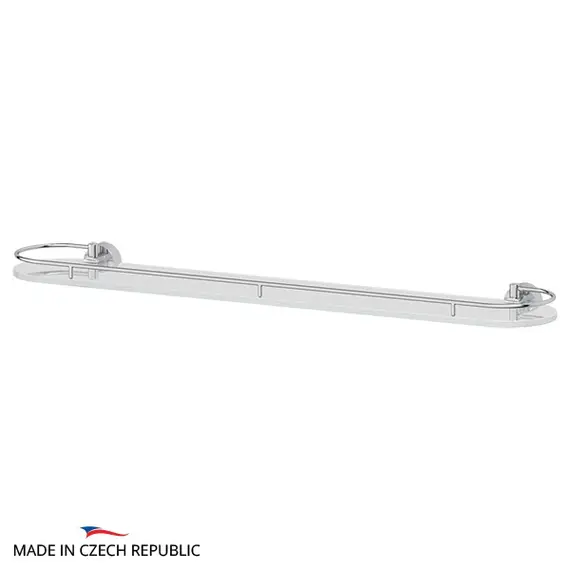 Полка 70 см для ванной FBS Nostalgy NOS 017 матовое стекло хром