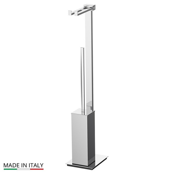 Стойка с ершом и держателем туалетной бумаги Linea G TIFFANY TIF 021 хром