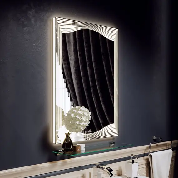 Зеркало с подсветкой Alavann Monaco 60 х 80 см, изображение 2