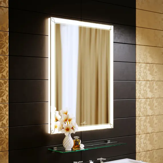 Зеркало с подсветкой Alavann Retro 60 x 80 см, изображение 2