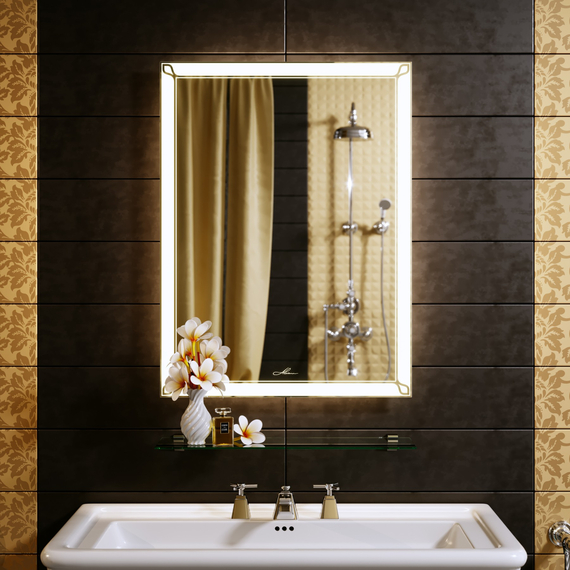 Зеркало с подсветкой Alavann Retro 60 x 80 см