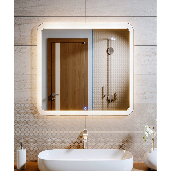Зеркало с подсветкой Alavann Vanda Lux 80 х 80 см