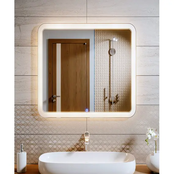 Зеркало с подсветкой Alavann Vanda Lux 80 х 80 см