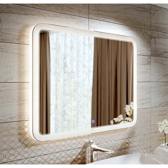 Зеркало с подсветкой Alavann Vanda Lux 90 х 80 см, изображение 2