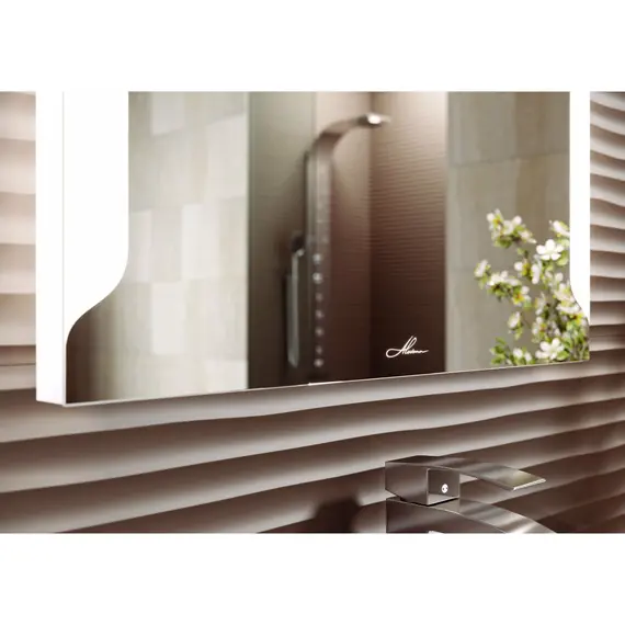 Зеркало с подсветкой Alavann Teneri 70 х 80 см, Типоразмер: 70 см, Тип выключателя: Клавишный/кнопочный, Подогрев полотна: Без подогрева, изображение 3