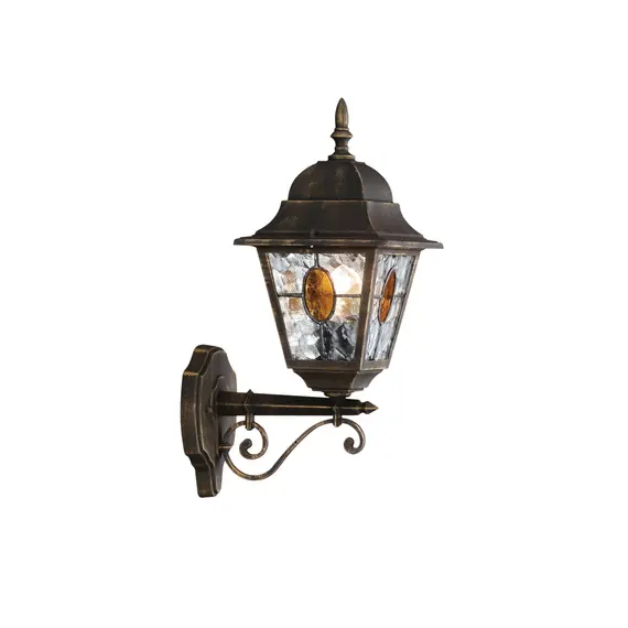 Светильник уличный фасадный (настенный фонарь) Massive Munchen 15170/42/10 черный с патиной