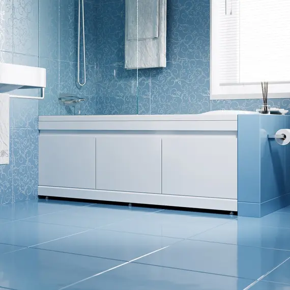 Экран под ванну Alavann Soft откидной 150 см МДФ белый, изображение 2