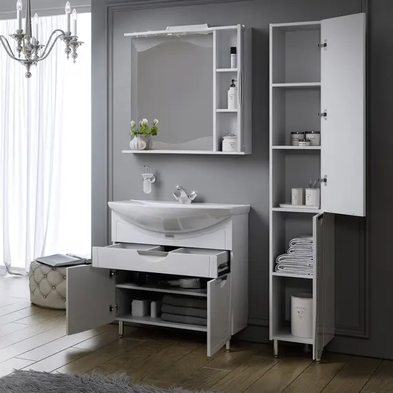 Зеркало-шкаф Alavann Monaco 80 см, изображение 2