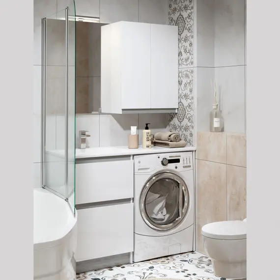 Гарнитур для ванной Alavann Soft Silver 120 см, изображение 2