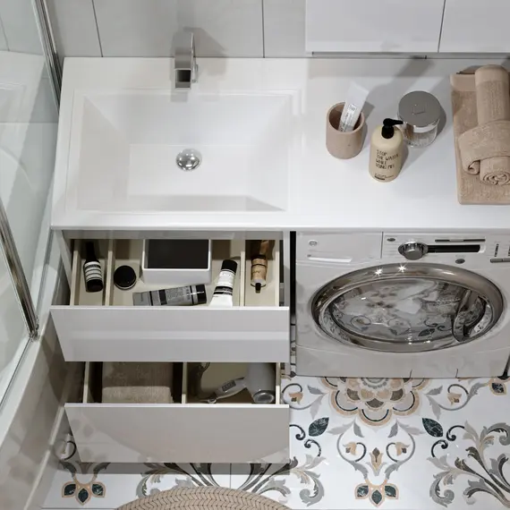 Гарнитур для ванной Alavann Soft Silver 120 см, изображение 4