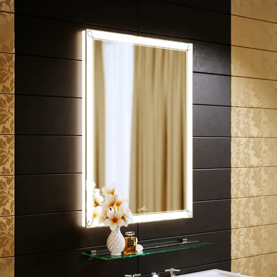 Зеркало с подсветкой Alavann Retro 70 х 80 см, изображение 3