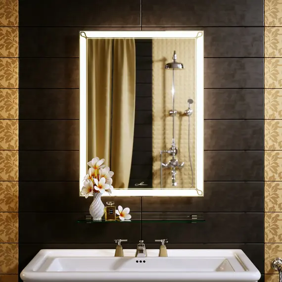 Зеркало с подсветкой Alavann Retro 70 х 80 см, изображение 4
