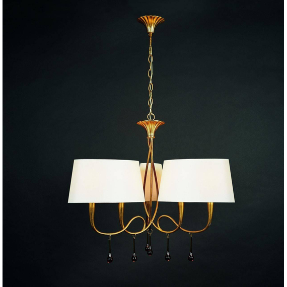 Подвесная люстра Mantra Paola Painted Gold 3540