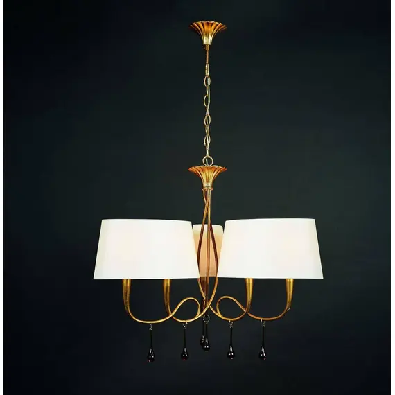 Подвесная люстра Mantra Paola Painted Gold 3540