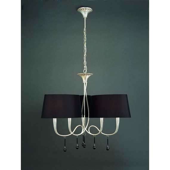 Подвесная люстра Mantra Paola Painted Silver 3530