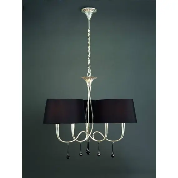Подвесная люстра Mantra Paola Painted Silver 3530