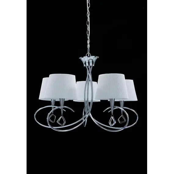 Подвесная люстра Mantra Mara Chrome - White 1641